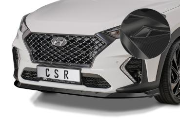 CSR Frontspoiler | Cup-Spoilerlippe mit ABE für Hyundai Tucson (TLE) N-Line CSL511-C Carbon Look Hochglanz (keine Lackierung erforderlich)
