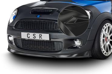 CSR Frontspoiler | Cup-Spoilerlippe mit ABE für Mini Cooper S  R56 CSL512-G Glossy schwarz Hochglanz (keine Lackierung erforderlich)
