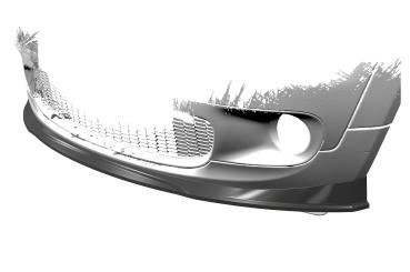 CSR Frontspoiler | Cup-Spoilerlippe mit ABE für Mini Cooper S  R56 CSL512-L schwarz matt (Lackierung erforderlich)