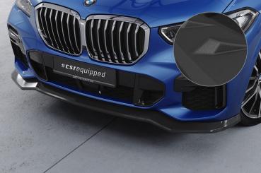 CSR Frontspoiler | Cup-Spoilerlippe mit ABE für BMW X5 (G05) M-Paket CSL513-S schwarz matt strukturiert (keine Lackierung erforderlich)