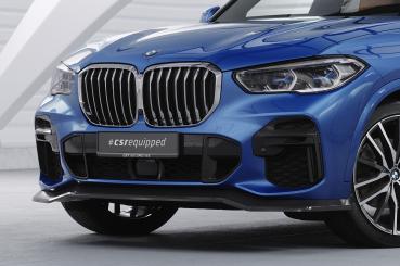 CSR Frontspoiler | Cup-Spoilerlippe mit ABE für BMW X5 (G05) M-Paket CSL513-C Carbon Look Hochglanz (keine Lackierung erforderlich)