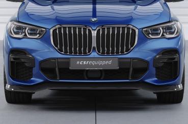CSR Frontspoiler | Cup-Spoilerlippe mit ABE für BMW X5 (G05) M-Paket CSL513-C Carbon Look Hochglanz (keine Lackierung erforderlich)