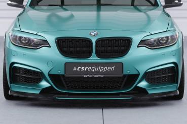 CSR Frontspoiler | Cup-Spoilerlippe mit ABE für BMW 2er (F22/F23) M-Paket CSL514-L schwarz matt (Lackierung erforderlich)