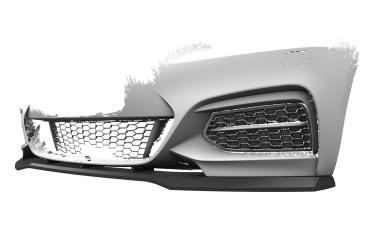 CSR Frontspoiler | Cup-Spoilerlippe mit ABE für BMW 2er (F22/F23) M-Paket CSL514-L schwarz matt (Lackierung erforderlich)