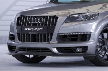 CSR Frontspoiler | Cup-Spoilerlippe mit ABE für Audi Q7 (4L) S-Line CSL515-M Carbon Look matt strukturiert (keine Lackierung erforderlich)