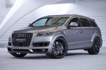 CSR Frontspoiler | Cup-Spoilerlippe mit ABE für Audi Q7 (4L) S-Line CSL515-M Carbon Look matt strukturiert (keine Lackierung erforderlich)