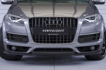 CSR Frontspoiler | Cup-Spoilerlippe mit ABE für Audi Q7 (4L) S-Line CSL515-M Carbon Look matt strukturiert (keine Lackierung erforderlich)