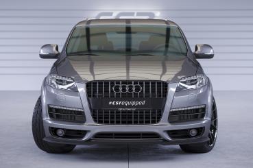 CSR Frontspoiler | Cup-Spoilerlippe mit ABE für Audi Q7 (4L) S-Line CSL515-M Carbon Look matt strukturiert (keine Lackierung erforderlich)