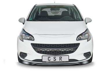 CSR Frontspoiler | Cup-Spoilerlippe mit ABE für Opel Corsa E CSL516-L schwarz matt (Lackierung erforderlich)