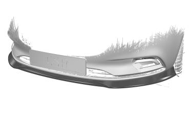 CSR Frontspoiler | Cup-Spoilerlippe mit ABE für Opel Corsa E CSL516-L schwarz matt (Lackierung erforderlich)