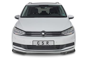 CSR Frontspoiler | Cup-Spoilerlippe mit ABE für VW Touran II (Typ 5T) CSL517-L schwarz matt (Lackierung erforderlich)