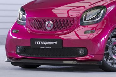 CSR Frontspoiler | Cup-Spoilerlippe mit ABE für Smart fortwo 453 CSL519-L schwarz matt (Lackierung erforderlich)