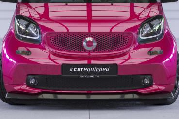 CSR Frontspoiler | Cup-Spoilerlippe mit ABE für Smart fortwo 453 CSL519-L schwarz matt (Lackierung erforderlich)