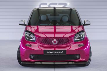 CSR Frontspoiler | Cup-Spoilerlippe mit ABE für Smart fortwo 453 CSL519-L schwarz matt (Lackierung erforderlich)