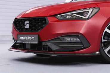 CSR Frontspoiler | Cup-Spoilerlippe mit ABE für Seat Leon 4 (Typ KL) CSL523-G Glossy schwarz Hochglanz (keine Lackierung erforderlich)
