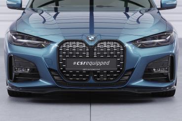 CSR Frontspoiler | Cup-Spoilerlippe mit ABE für BMW 4er (G22/G23) M-Paket und M440 CSL524-L schwarz matt (Lackierung erforderlich)