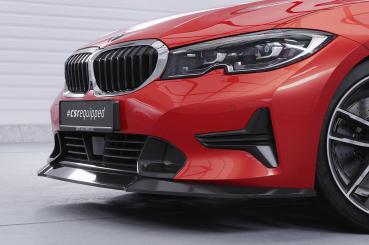 CSR Frontspoiler | Cup-Spoilerlippe mit ABE für BMW 3er (G20/G21) Limousine und Touring CSL526-S schwarz matt strukturiert (keine Lackierung erforderlich)