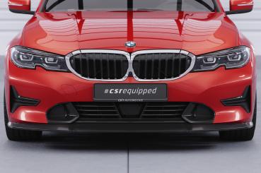 CSR Frontspoiler | Cup-Spoilerlippe mit ABE für BMW 3er (G20/G21) Limousine und Touring CSL526-S schwarz matt strukturiert (keine Lackierung erforderlich)