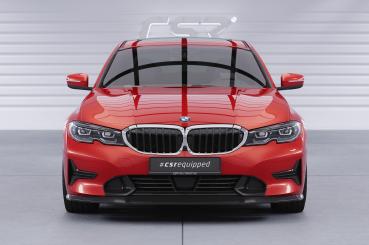 CSR Frontspoiler | Cup-Spoilerlippe mit ABE für BMW 3er (G20/G21) Limousine und Touring CSL526-S schwarz matt strukturiert (keine Lackierung erforderlich)
