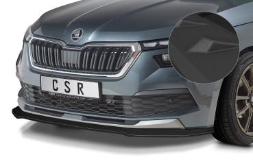 CSR Frontspoiler | Cup-Spoilerlippe mit ABE für Skoda Kamiq CSL527-S schwarz matt strukturiert (keine Lackierung erforderlich)