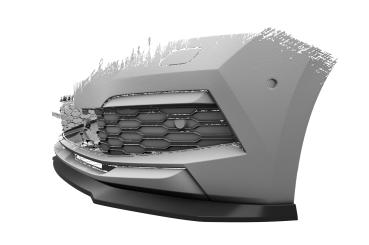 CSR Frontspoiler | Cup-Spoilerlippe mit ABE für Skoda Kamiq CSL527-M Carbon Look matt strukturiert (keine Lackierung erforderlich)