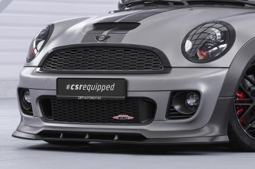 CSR Frontspoiler | Cup-Spoilerlippe mit ABE für Mini Cooper Coupe JCW (R58/R59) CSL529-L schwarz matt (Lackierung erforderlich)