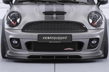 CSR Frontspoiler | Cup-Spoilerlippe mit ABE für Mini Cooper Coupe JCW (R58/R59) CSL529-L schwarz matt (Lackierung erforderlich)