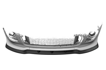 CSR Frontspoiler | Cup-Spoilerlippe mit ABE für Mini Cooper Coupe JCW (R58/R59) CSL529-L schwarz matt (Lackierung erforderlich)