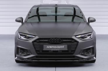 CSR Frontspoiler | Cup-Spoilerlippe mit ABE für Audi A4 B9 (Typ 8W) CSL530-C Carbon Look glänzend (keine Lackierung erforderlich)