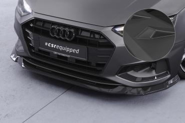 CSR Frontspoiler | Cup-Spoilerlippe mit ABE für Audi A4 B9 (Typ 8W) CSL530-L Lackierung erforderlich (schwarz matt)