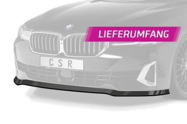 CSR Frontspoiler | Cup-Spoilerlippe mit ABE für BMW 5er (G30/G31) LCI CSL531-L schwarz matt (Lackierung erforderlich)