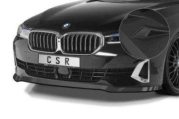 CSR Frontspoiler | Cup-Spoilerlippe mit ABE für BMW 5er (G30/G31) LCI CSL531-M Carbon Look matt strukturiert (keine Lackierung erforderlich)
