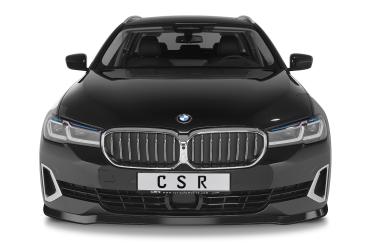 CSR Frontspoiler | Cup-Spoilerlippe mit ABE für BMW 5er (G30/G31) LCI CSL531-L schwarz matt (Lackierung erforderlich)