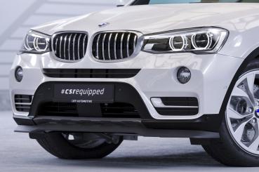 CSR Frontspoiler | Cup-Spoilerlippe mit ABE für BMW X3 (F25) LCI CSL532-S schwarz matt strukturiert (keine Lackierung erforderlich)