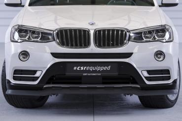 CSR Frontspoiler | Cup-Spoilerlippe mit ABE für BMW X3 (F25) LCI CSL532-S schwarz matt strukturiert (keine Lackierung erforderlich)