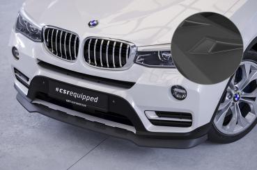 CSR Frontspoiler | Cup-Spoilerlippe mit ABE für BMW X3 (F25) LCI CSL532-L schwarz matt (Lackierung erforderlich)