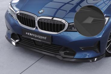 CSR Frontspoiler | Cup-Spoilerlippe mit ABE für BMW 3er (G20/G21) Limousine und Touring CSL534-S schwarz matt strukturiert (keine Lackierung erforderlich)