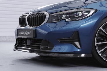 CSR Frontspoiler | Cup-Spoilerlippe mit ABE für BMW 3er (G20/G21) Limousine und Touring CSL534-L schwarz matt (Lackierung erforderlich)