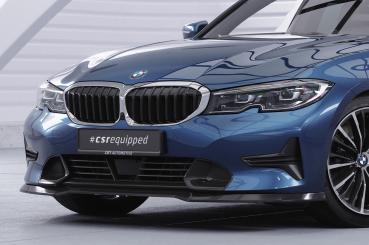 CSR Frontspoiler | Cup-Spoilerlippe mit ABE für BMW 3er (G20/G21) Limousine und Touring CSL534-L schwarz matt (Lackierung erforderlich)
