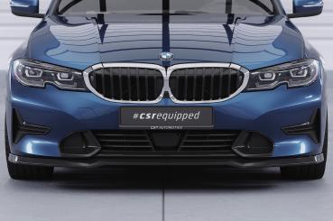 CSR Frontspoiler | Cup-Spoilerlippe mit ABE für BMW 3er (G20/G21) Limousine und Touring CSL534-L schwarz matt (Lackierung erforderlich)