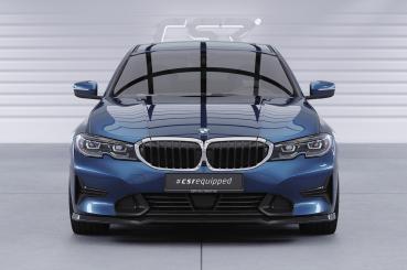CSR Frontspoiler | Cup-Spoilerlippe mit ABE für BMW 3er (G20/G21) Limousine und Touring CSL534-L schwarz matt (Lackierung erforderlich)
