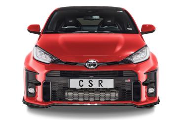 CSR Frontspoiler | Cup-Spoilerlippe mit ABE für Toyota GR Yaris (XP21) CSL535-L schwarz matt (Lackierung erforderlich)