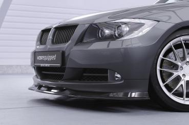 CSR Frontspoiler | Cup-Spoilerlippe mit ABE für BMW 3er (E90/E91) Limousine und Touring CSL536-M Carbon Look matt strukturiert (keine Lackierung erforderlich)