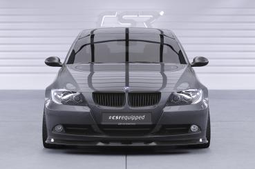 CSR Frontspoiler | Cup-Spoilerlippe mit ABE für BMW 3er (E90/E91) Limousine und Touring CSL536-M Carbon Look matt strukturiert (keine Lackierung erforderlich)