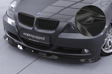 CSR Frontspoiler | Cup-Spoilerlippe mit ABE für BMW 3er (E90/E91) Limousine und Touring CSL536-G Glossy schwarz glänzend (keine Lackierung erforderlich)