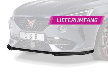 CSR Frontspoiler | Cup-Spoilerlippe mit ABE für Cupra Formentor CSL541-S Strukturiert schwarz matt (keine Lackierung erforderlich)
