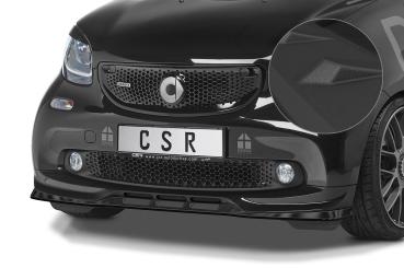 CSR Frontspoiler | Cup-Spoilerlippe mit ABE für Smart fortwo 453 Brabus CSL542-S schwarz matt strukturiert (keine Lackierung erforderlich)