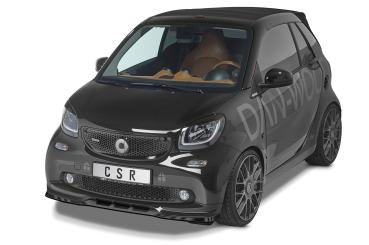 CSR Frontspoiler | Cup-Spoilerlippe mit ABE für Smart fortwo 453 Brabus CSL542-S schwarz matt strukturiert (keine Lackierung erforderlich)