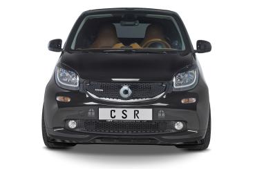 CSR Frontspoiler | Cup-Spoilerlippe mit ABE für Smart fortwo 453 Brabus CSL542-S schwarz matt strukturiert (keine Lackierung erforderlich)