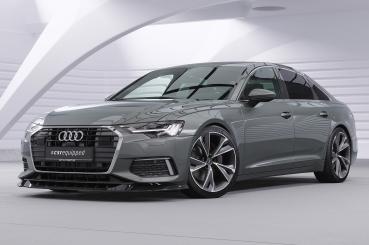 CSR Frontspoiler | Cup-Spoilerlippe mit ABE für Audi A6 C8 (Typ 4K/F2) CSL543-L Lackierung erforderlich (schwarz matt)